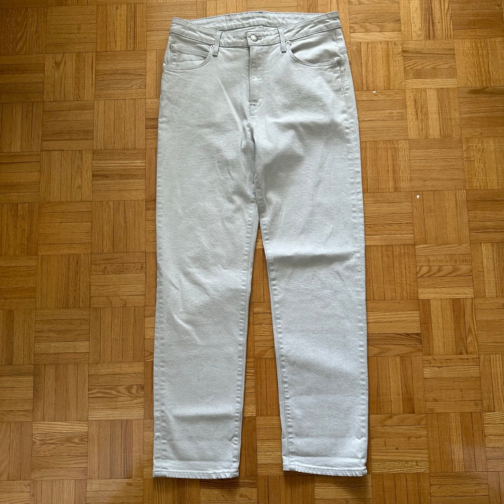 Helmut Lang Slim Fit Off White jeans Made in USA Size 28